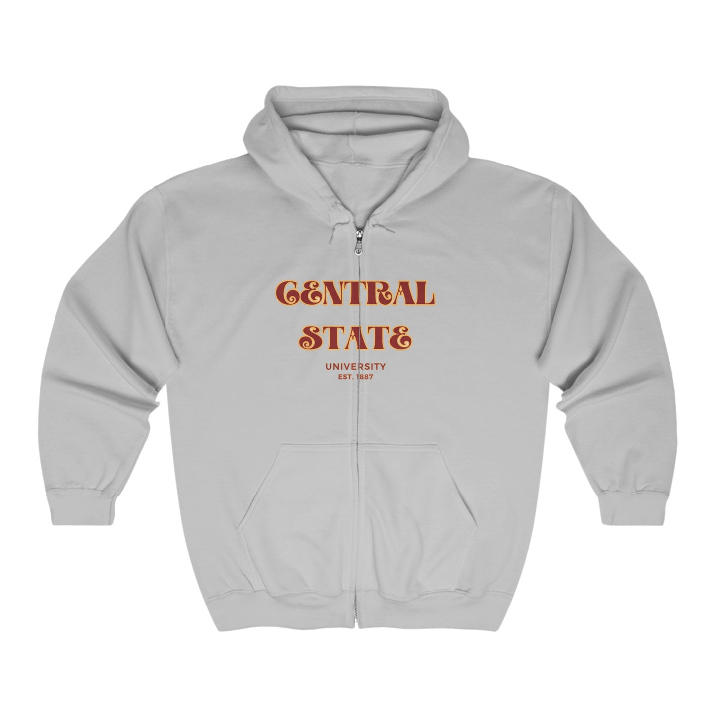 Central State University full-zip hoodie