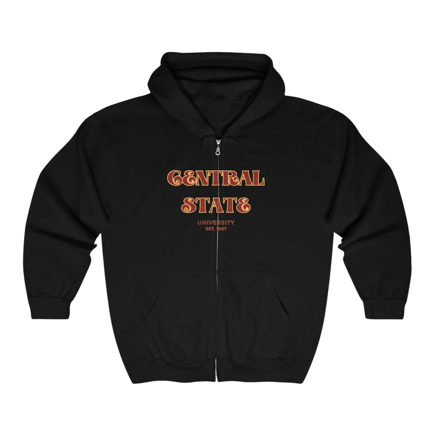 Central State University full-zip hoodie