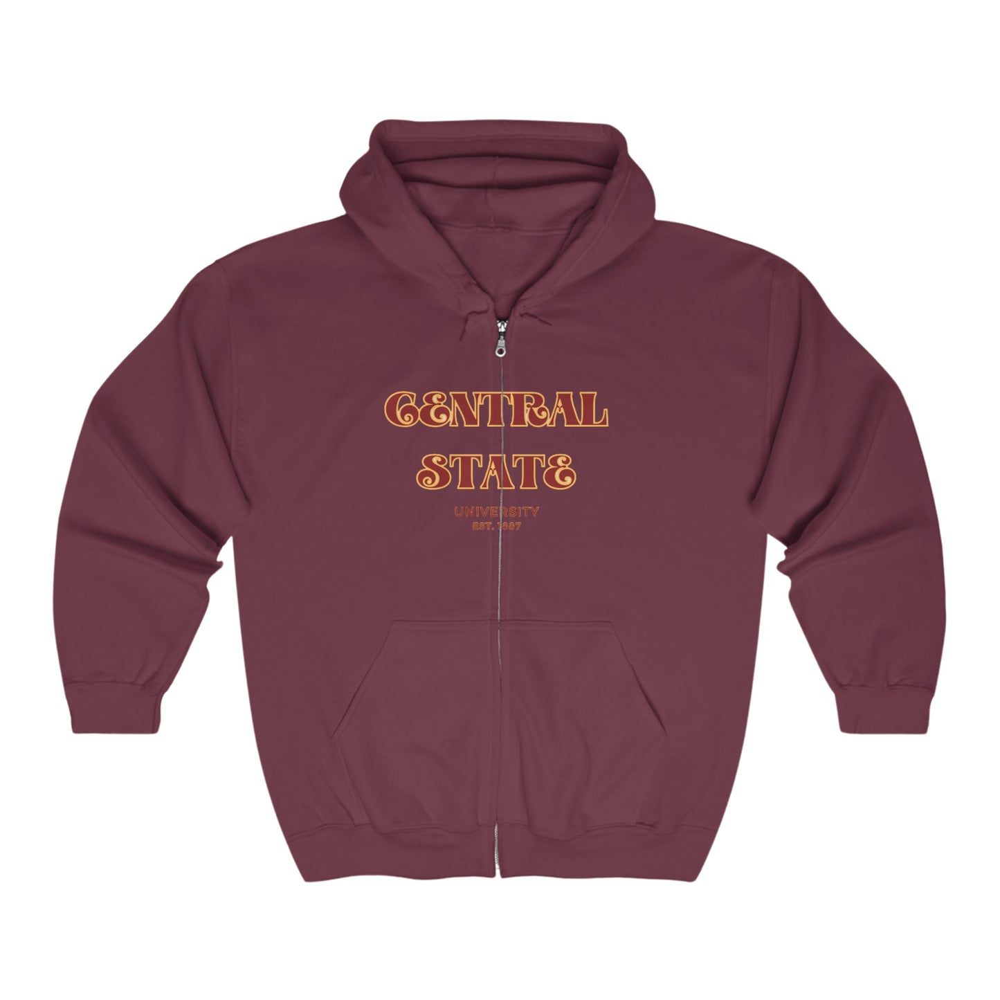 Central State University full-zip hoodie