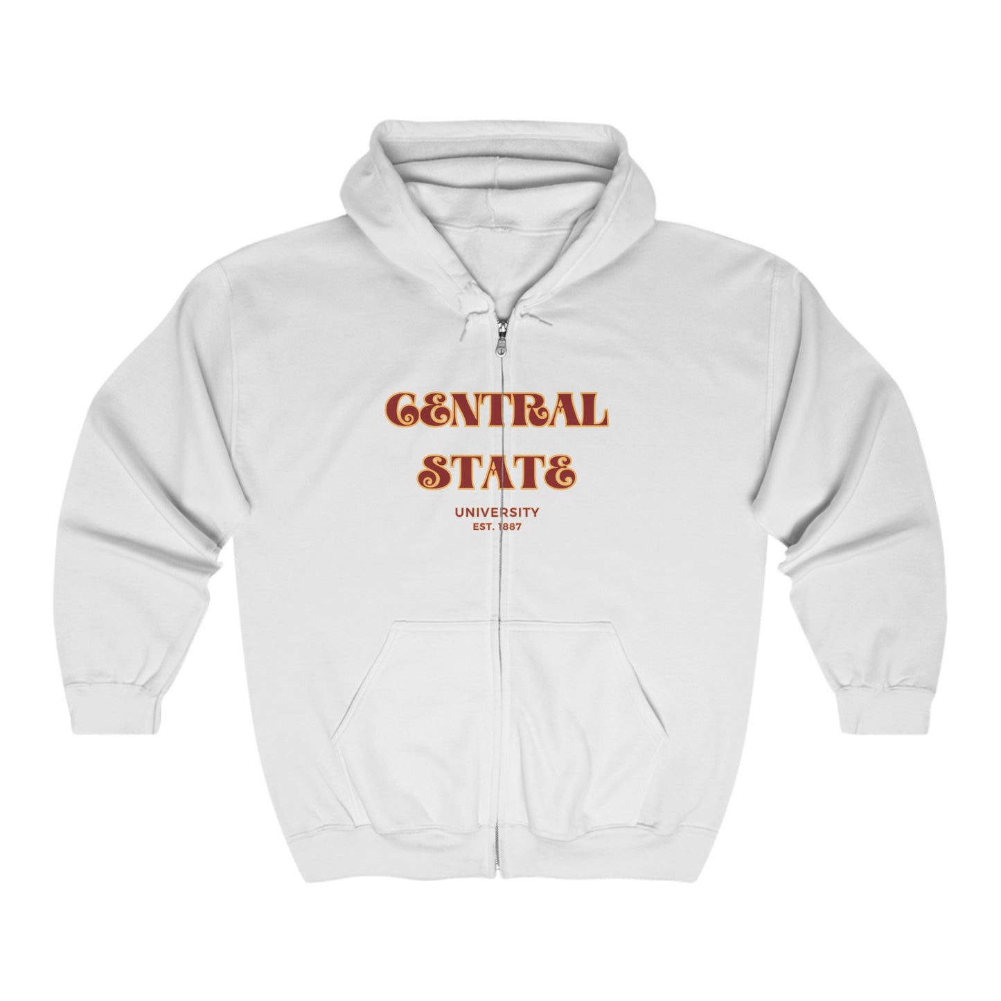Central State University full-zip hoodie