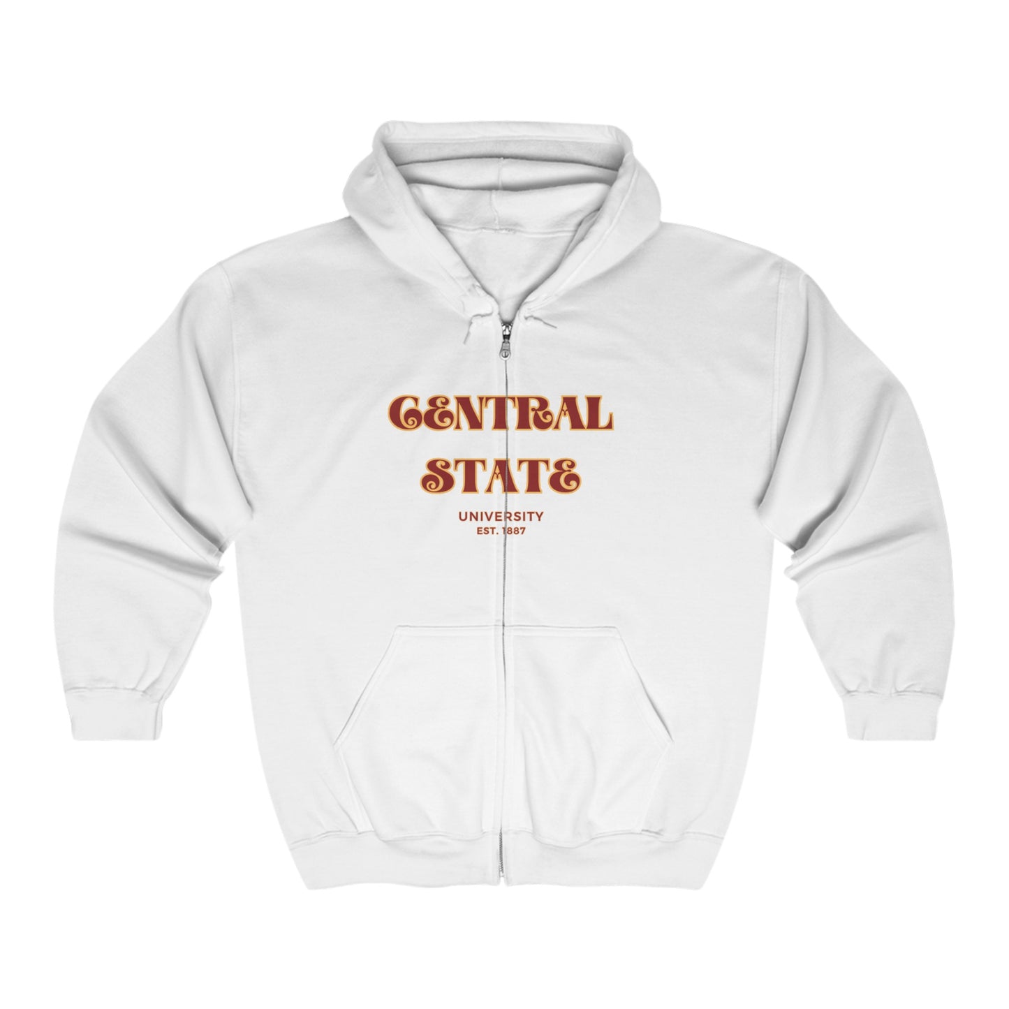 Central State University full-zip hoodie